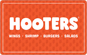 Hooters gift card